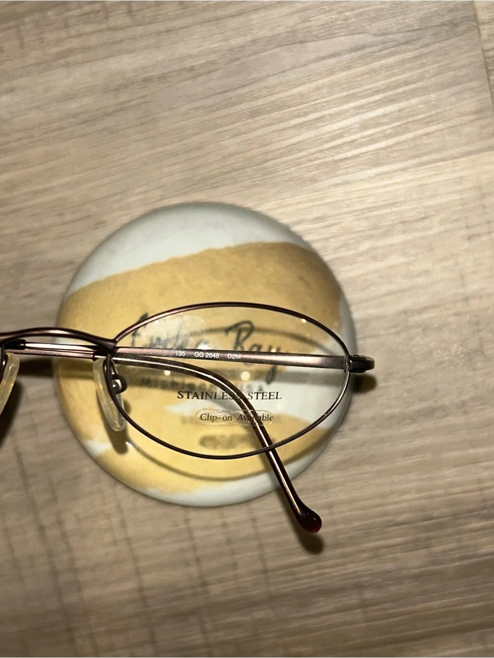 Gucci Brown Stainless Steel Optical Glasses